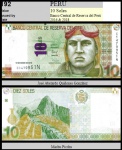 PERU - CEDULA DE 10 SOLES DO ANO 2018 EM ESTADO FLOR DE ESTAMPA DE CONSERVAÇÃO