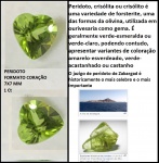 PERIDOTO - COR INTENSA DE AMARELO ESVERDEADO DESLUMBRANDE LADIÇÃO EM FORMATO DE CORAÇÃO - PEÇA COM 1 Ct BÉLISSIMA JOIA PARA COLECIONADOR
