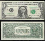 ESTADOS UNIDOS - CEDULA ASTERISCO ESCASSA DE 1 DOLLAR DO ANO 2003 COM A LETRA J  DE CONSERVAÇÃO CONFORME A FOTO EXIBIDA