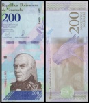 VENEZUELA - CEDULA DE 200 BOLIVARES DO ANO 2018 - CEDULA EM ESTADO FLOR DE ESTAMPA DE CONSERVAÇÃO