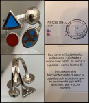 JÓIA ANEL- DESENHA ELABORADA E PINTADA A MÃO UMA BÉLISSIMA JÓIA