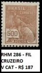 VOVÓ - SELO RHM 286 VALOR DE CAT- R$ 187  -  ESTADO MINT DE CONSERVAÇÃO!