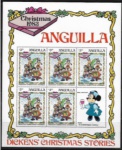 DISNEY - BLOCO DE ANGUILA  ESCASSO MINIE COM O NATAL DO ANO 1983