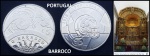 Moeda Portugal GRANDE DE - 5 Euros ANO 2018- O BARROCO- cu-ni - 30,00mm