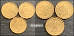 BRASIL-LOTÃO DE MOEDAS DE 50 CRUZEIROS DO ANO 1956 EM ESTADO SOBERBO DE CONSERVAÇÃO