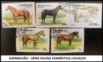 AZERBAIJÃO - SÉRIE FAUNA DOMÉSTICA CAVALOS   - SÉRIE DE SELOS EM EXCELENTE  ESTADO DE CONSERVAÇÃO!