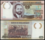 MOÇAMBIQUE  - CEDULA EM POLIMERO DE 50 METICAIS   DO ANO 2011 EM POLIMERO  -  EM ESTADO FLOR DE ESTAMPA DE CONSERVAÇÃO