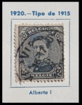 REI ALBERTO SELO ESCASSO TIPO 1 DO ANO 1915   - SELO ESCASSO  EM EXCELENTE ESTADO  DE CONSERVAÇÃO