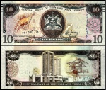 TRINIDAD TOBAGO - CEDULA EM POLIMERO DE 10 DOLLARS DO ANO 2006 A 2015 EM ESTAD-O FLOR DE ESTAMPA DE CONSERVAÇÃO