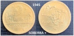 MOEDA DE 2 CRUZEIROS DO ANO 1945 EM ESTADO SOBERBO DE CONSERVAÇÃO ++