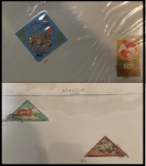 MONGOLIA  - PARTE DE UMA COLEÇÃO DE SELOS TRIANGULARES  EM BÉLISSIMO ESTADO DE CONSERVAÇÃO 5