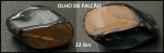 OLHO DE FALCÃO  - PEDRA BÉLISSIMA  COM CORES INTENSAS  ENTRE O NEGRO MARCANTE E O CORAL SEDOSO   - BÉLISSIMA PEÇA DE COLEÇÃO