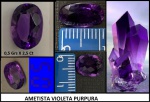 AMETISTA BÉLISSIMA LAPIDAÇÃO EM FORMATO OVAL  COM COR INTENSA VIOLETA PURPURA ORIGEM SANTO SÉ !!!