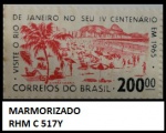 MARMORIZADO - SELO RHM C 517Y   - EM ESTADO MINT DE CONSERVAÇÃO!