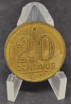 V188B BRASIL 20 CENTAVOS 1946 REVERSO HORIZONTAL SOB.