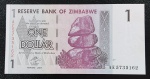 P#65 ZIMBABWE 1 DOLLAR 2007 FE.
