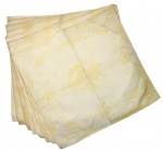 Jogo de 8 guardanapos em tecido na cor creme, elegantemente adornados com motivo floral. Mede 35 x 33 cm.