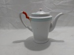 Bule de chá, café em porcelana. Medindo 16cm de altura.