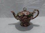 Bule de chá, café em porcelana inglesa floral. Medindo 14,5cm de altura.