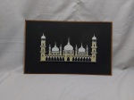 Quadro decorativo em 3D com imagem de Jamek Mosque of Kuala Lumpur. Medindo 54,5cm x 34cm.