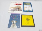 Lote de 4 livros diversos sobre cachorros.
