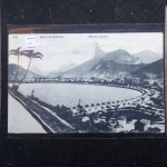 Bilhete Postal do Brazil, Bahia do Botafogo, Rio de Janeiro (321). A. Ribeiro, Rua Ambrosina 25 Aldeia Campista. Circulado 1916. Nº 158