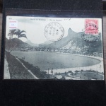 Bilhete Postal do Brazil, Bahia de Botafogo, Rio de Janeiro (321).  A. Ribeiro, Rua Ambrosina 25 Aldeia Campista. Circulado 1912. Nº181