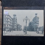 Bilhete Postal do Brazil, Avenida Central, Rio de Janeiro (283). A. Ribeiro, Travessa Ambrosina 25 Aldeia Campista. Circulado 1910. Nº197