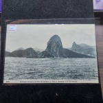 Bilhete Postal do Brasil, Entrada da barra do Rio de janeiro, o Pão D Assucar e o Corcovado (280). A. Ribeiro, Travessa Ambrosina 25 Aldeia Campista. Nº201