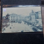 Bilhete Postal do Brazil, Praça Tiradentes, Theatro S. Pedro, Rio de Janeiro (285). A. Ribeiro, Rua Ambrosina Aldeia Campista. Circulado 1911. Nº207