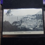 Bilhete Postal do Brazil, Glória e Entrada da Barra, Rio de Janeiro (87). A. Ribeiro, Travessa Ambrosina N. 1 Andarahy. Circulado 1906. Nº208