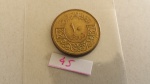 45 - 01  moedas Universais – Parte de uma Coleção de Moedas do Mundo – Siria 10 Piatras