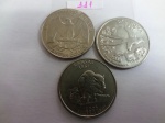 111  Moeda Mundo  03 moedas Quarter dos Estados.