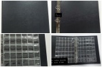 Álbum simples sistema 04 ARGOLAS para 210 moedas de até 27mm, ótimo para coleção do real.