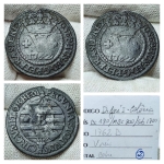 D. José I, Colônia. V Réis 1762B, cobre  MBC+ - VF30. <br>Ref. Cat. Bentes 2022 Bentes 2022 MARCA para BC 180,00 / MBC 800,00 /  SOB 1800,00 <br>Nº2
