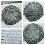 D. João I, Colônia. V Réis 1763 B MBC - VF20. <br><br>Ref. Cat. Bentes 2022 Bentes 2022 MARCA para BC 180,00/ MBC 800,00/ SOB 1800,00 <br>Nº3