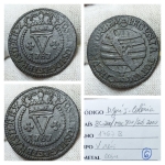 D. José I, Colônia. V Réis 1767B, cobre  SOB/MBC. <br>Ref. Cat. Bentes 2022 Bentes 2022 MARCA para BC 200,00/ MBC 800,00/ SOB 2000,00 <br>Nº6