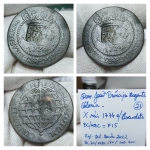 Dom. João Príncipe Regente, Côlonia. X Réis 1774 com carimbo escudete BC/MBC - F15. <br>Ref: Cat. Bentes 2022 Bentes 2022 MARCA para BC 70,00/ MBC 180,00/ Sob 400,00 <br>Nº21
