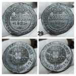 D. João VI, Reino Unido. LXXX 1821B, cobre MBC/SOB - VF35. <br>Ref. Cat. Bentes 2022 Bentes 2022 MARCA para BC 200,00/ MBC 500,00/ SOB 1200,00 <br>Nº29