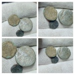 Conjunto de 3 moedas Romanas para estudo e classificação. Nº319