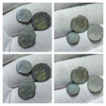 Conjunto de 3 moedas Romanas para estudo e classificação. Nº318