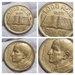 Nº65 1000 Réis 1935 Sob - Anchieta - Série Brasileiros Ilustres - Bronze Alumínio - Moedas Brasil