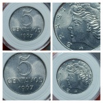 Moeda DEFEITO 5 centavos de 1967 cunhado no disco de 2 centavos. 
Nº26