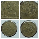 V251 moeda 2 cruzeiros de 1956. 
Nº28