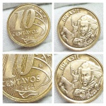 V494 moeda 10 centavos de 2004. SOB/FCNº47