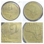 V251 moeda 2 cruzeiros de 1956. 
Nº55