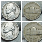 Moeda de prata. Estados Unidos, Five Cents 1942.
Nº71