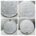 Moeda de prata. Estados Unidos, Five Cents 1945 P.
Nº75