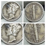 Moeda de prata. Estados Unidos, One Dime 1940.
Nº86