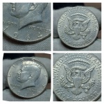 Moeda de prata. Estados Unidos Half Dollar 1964.
Nº107